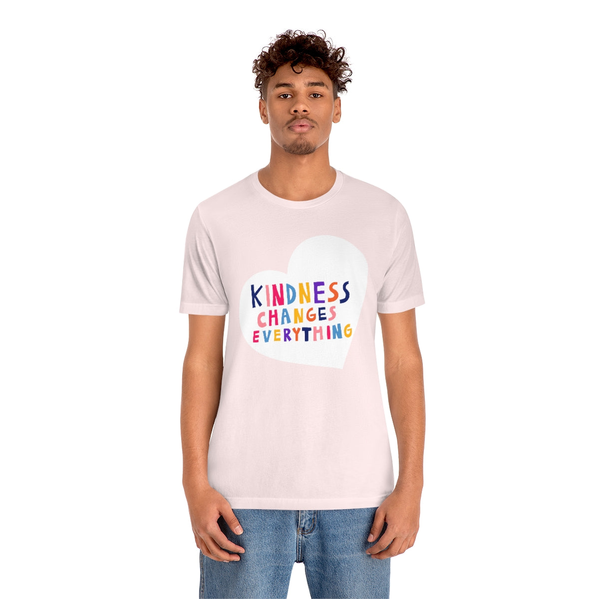 Unisex Jersey Short Sleeve Tee "Pink shirt DAY Kindness changes everything"