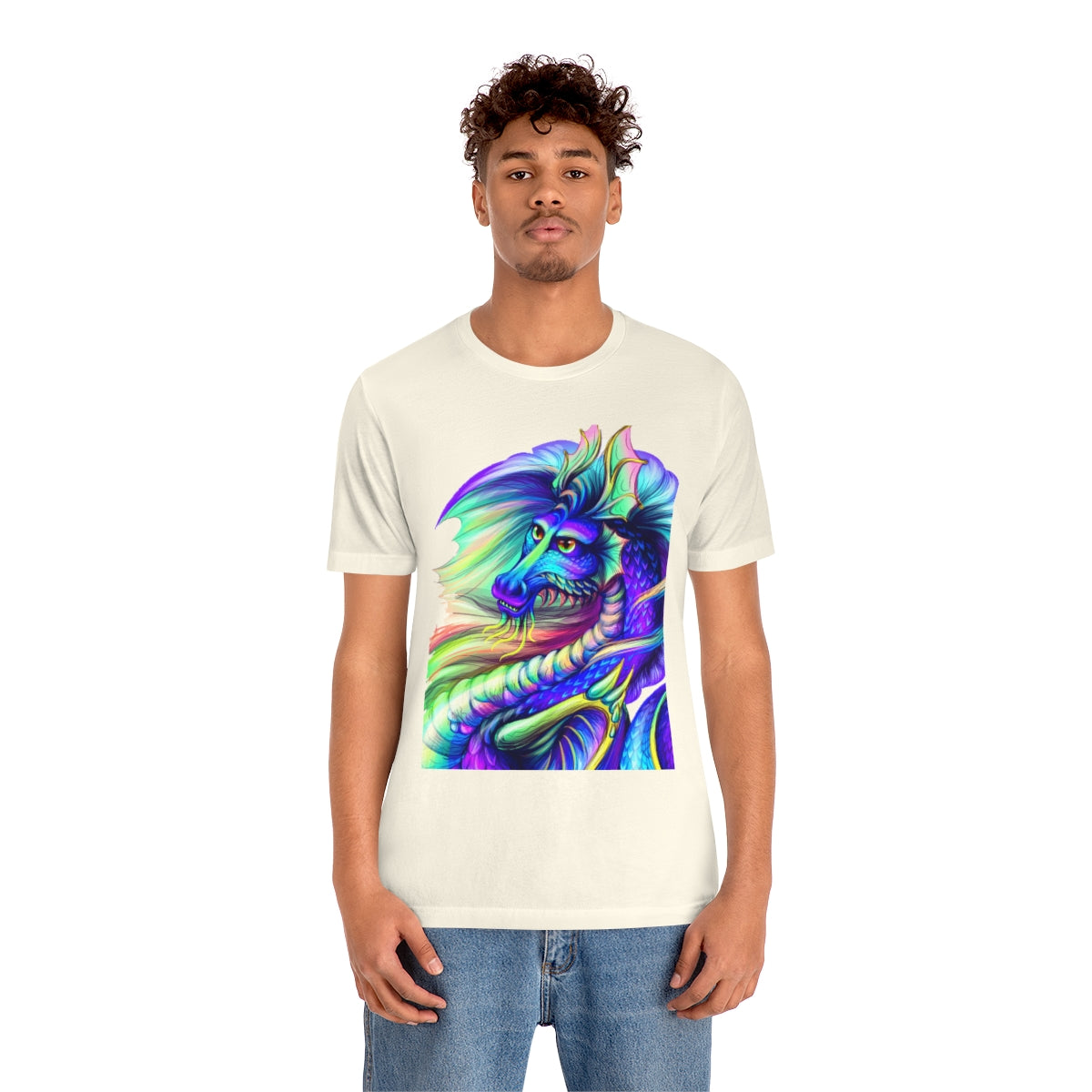 Unisex Jersey Short Sleeve Tee "Multi-colored dragon"