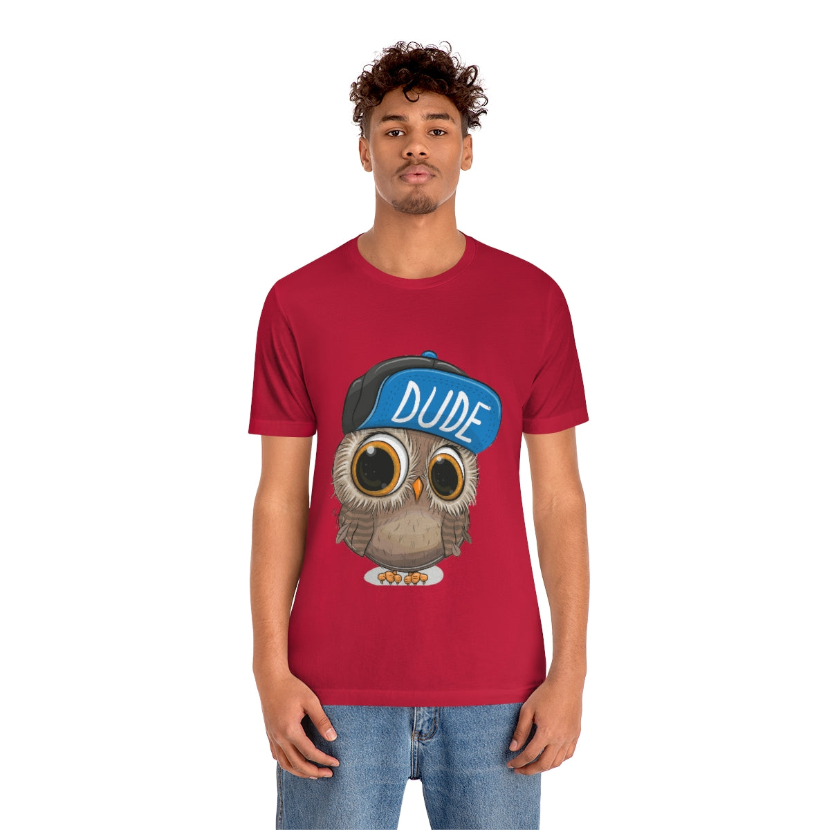 Unisex Jersey Short Sleeve Tee "Cute Cartoon Owl in a cap"