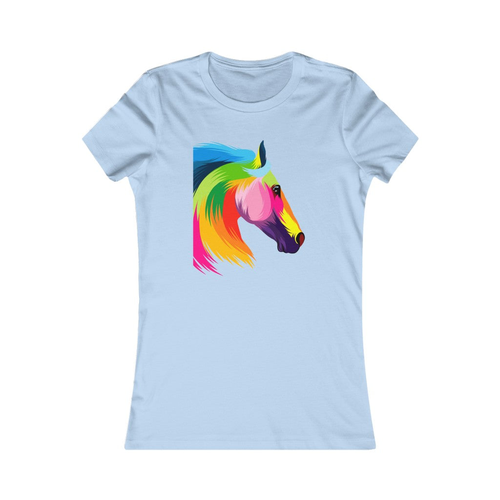 Women's Favorite Tee "Abstract colorful horse"