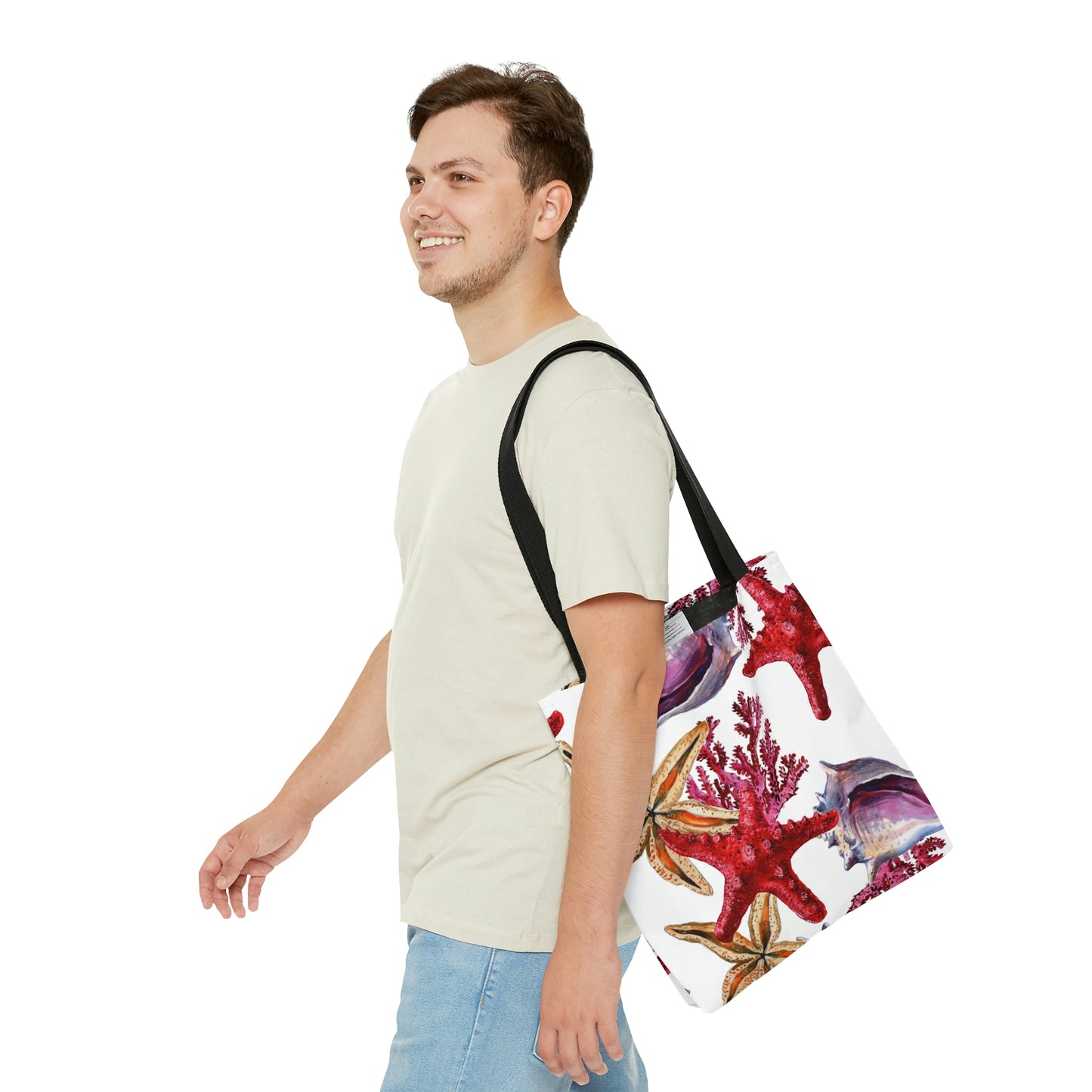 AOP Tote Bag "Underwater nature coral reef"