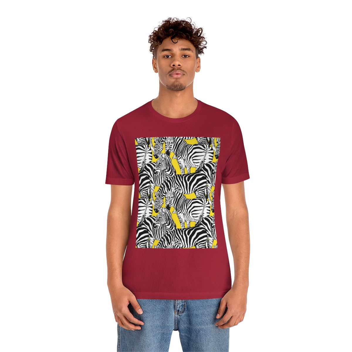 Unisex Jersey Short Sleeve Tee "Colorful zebras"