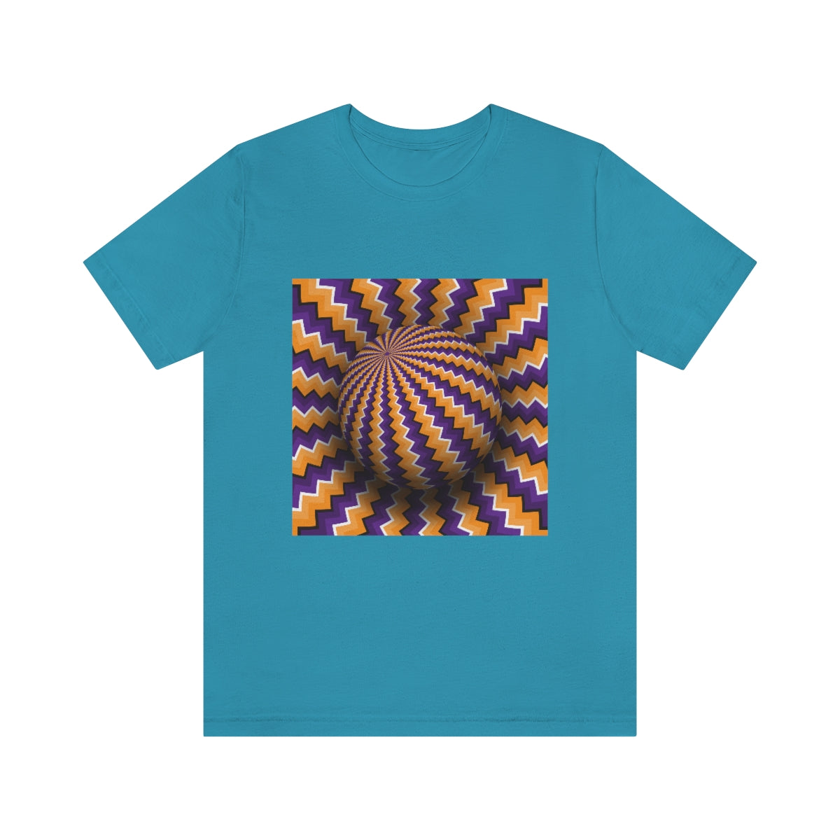 Unisex Jersey Short Sleeve Tee "Optical illusion Purple sphere"