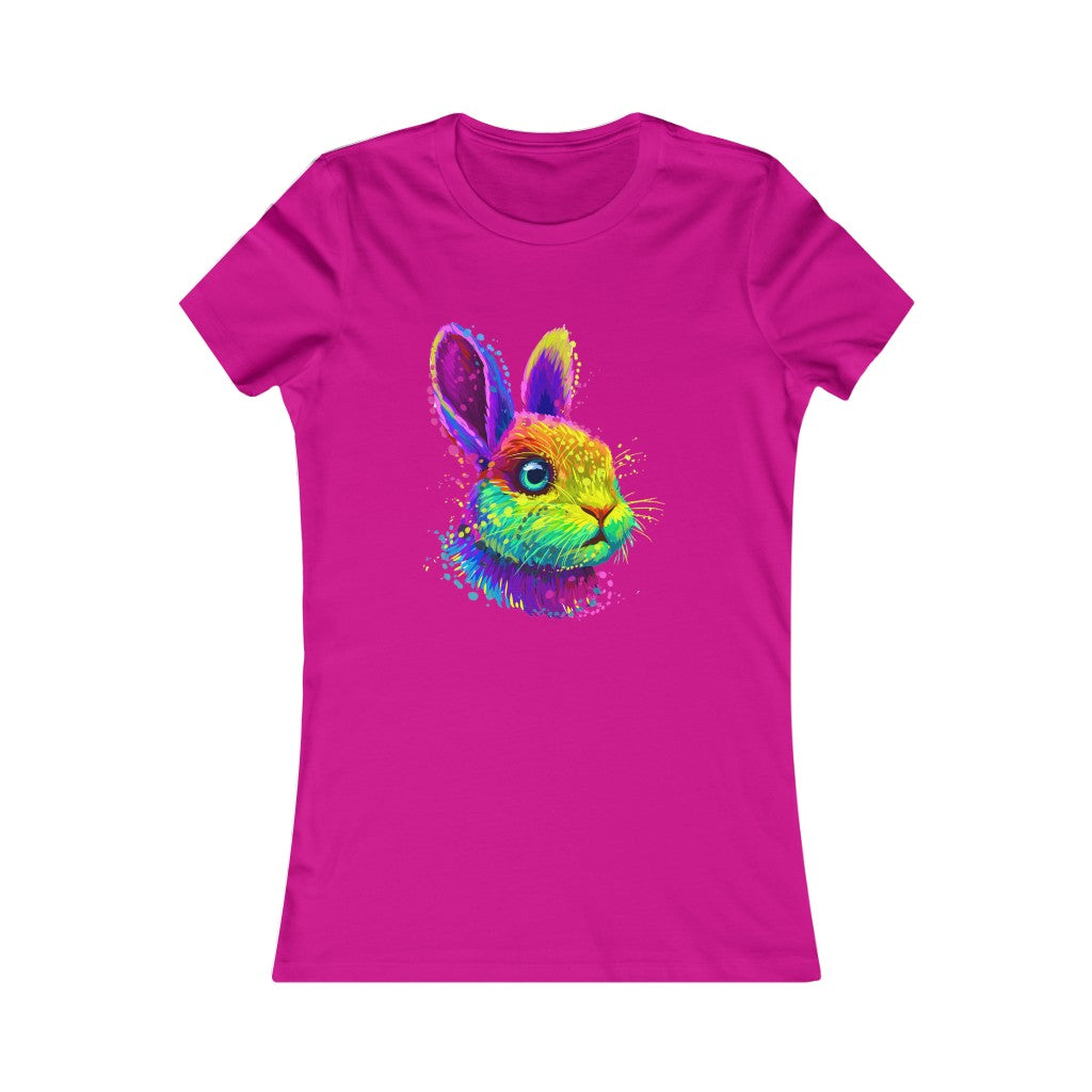 Women's Favorite Tee "Abstract colorful little rabbit"