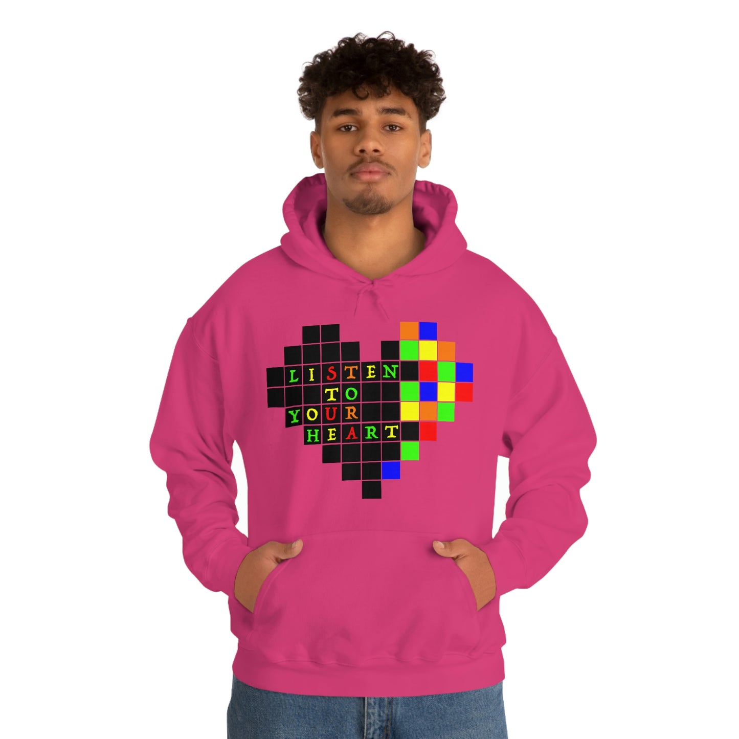 Unisex Heavy Blend™ Hooded Sweatshirt "Listen to your heart"