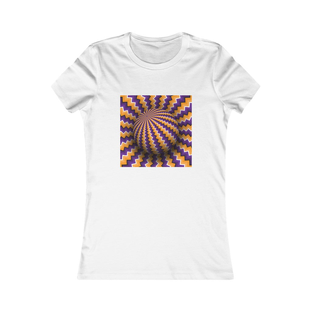 Women's Favorite Tee "Optical illusion Purple sphere"