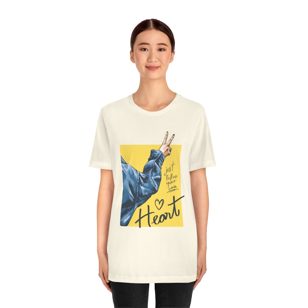 Unisex Jersey Short Sleeve Tee "Follow your heart"