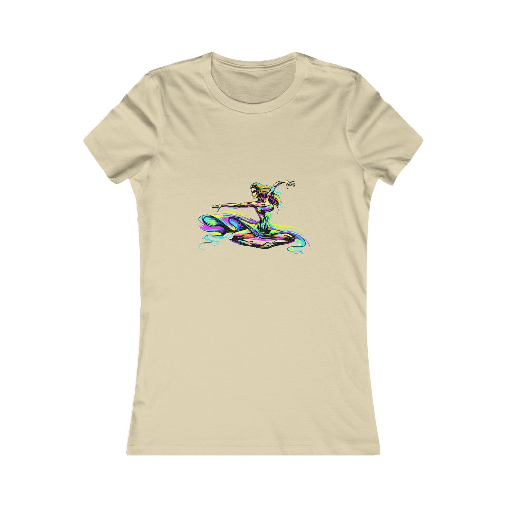 Women's Favorite Tee "Abstract girl dancer in jump"