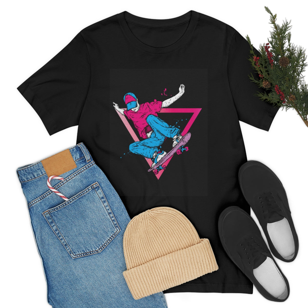 Unisex Jersey Short Sleeve Tee "Skateboarding"