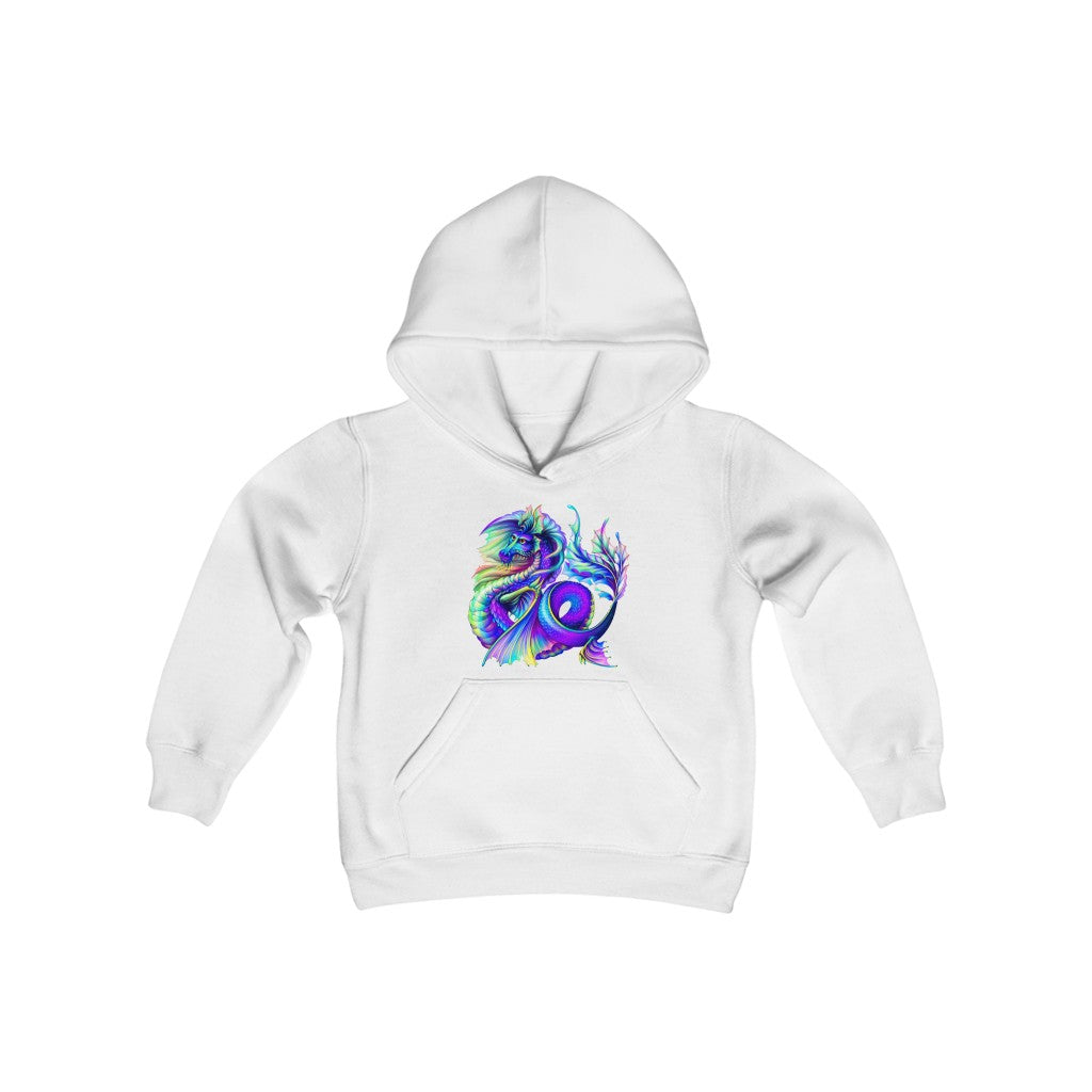 Youth Heavy Blend Hooded Sweatshirt "Multi-colored dragon"