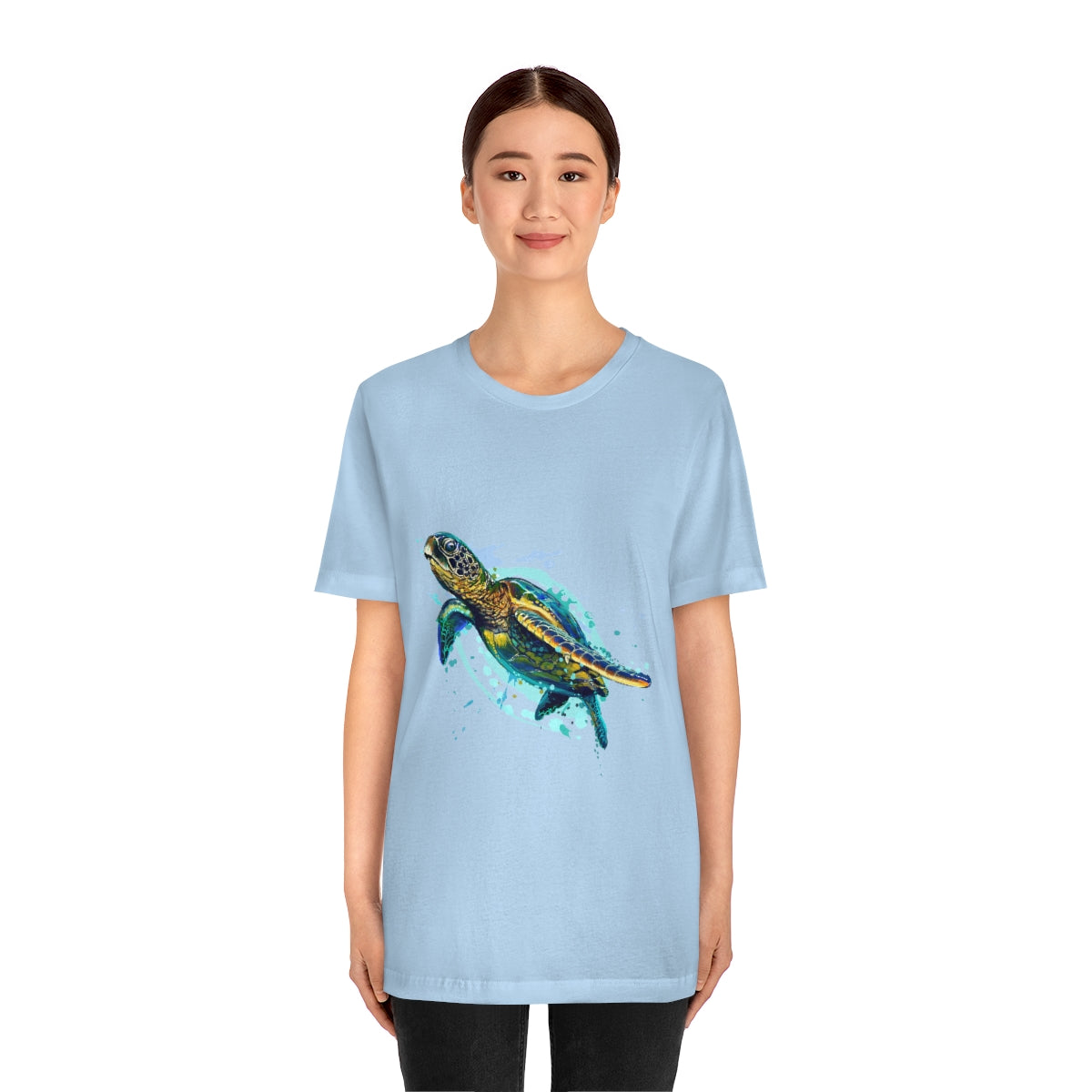 Unisex Jersey Short Sleeve Tee "Sea colorful turtle"