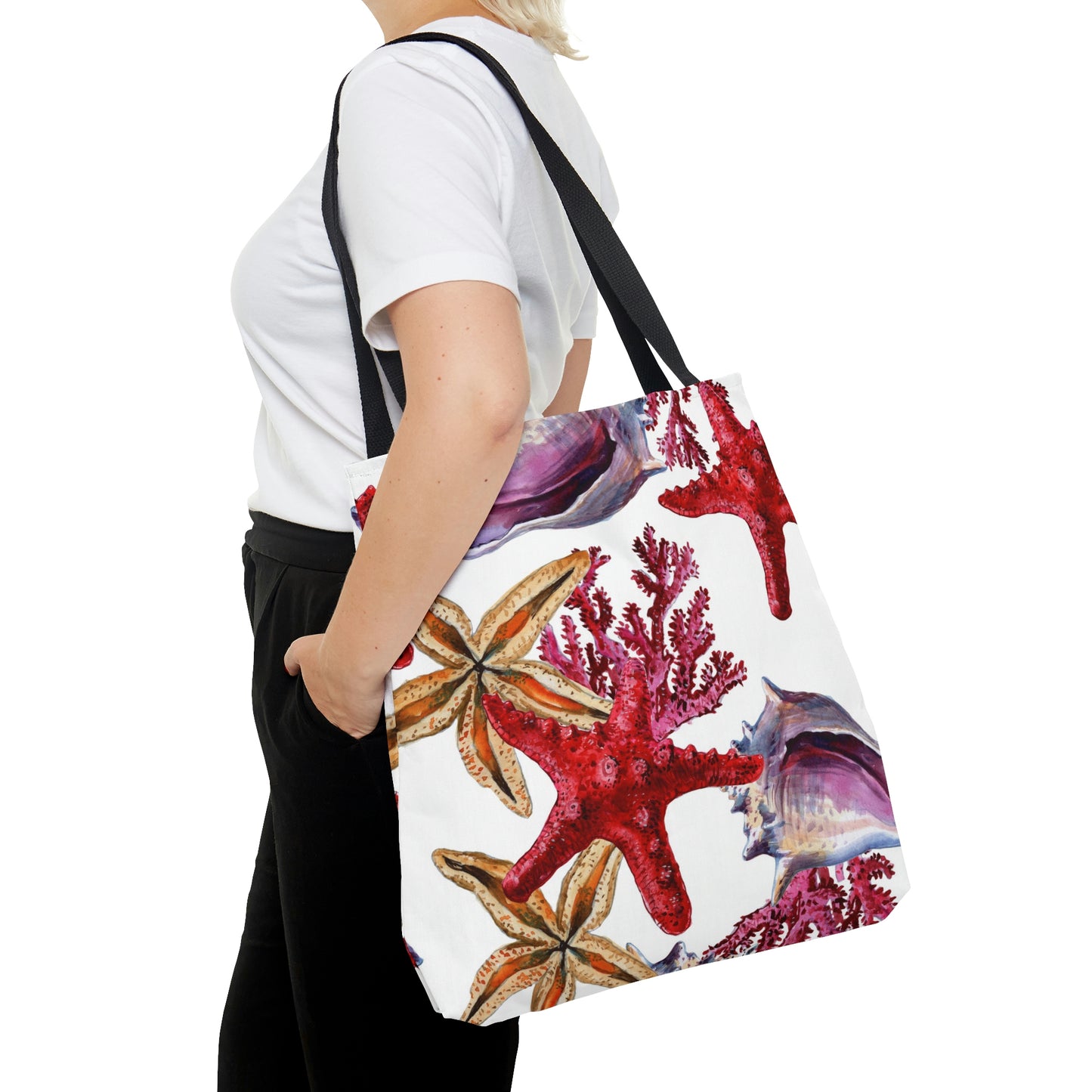 AOP Tote Bag "Underwater nature coral reef"