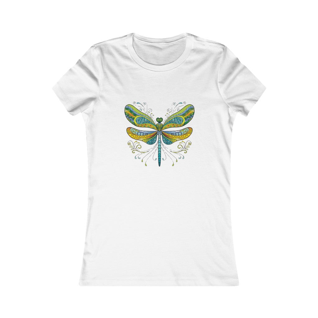 Women's Favorite Tee "Colorful dragonfly ornament"