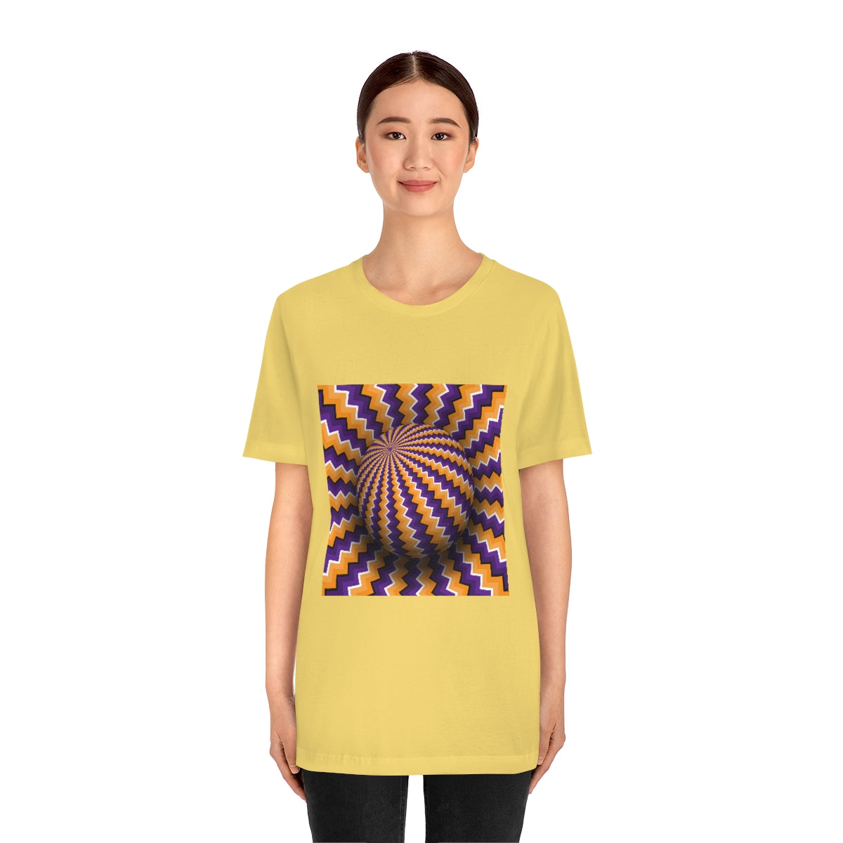 Unisex Jersey Short Sleeve Tee "Optical illusion Purple sphere"