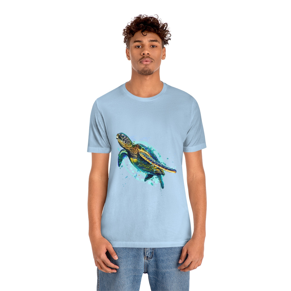 Unisex Jersey Short Sleeve Tee "Sea colorful turtle"