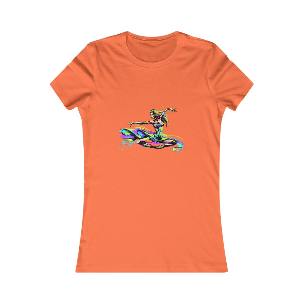 Women's Favorite Tee "Abstract girl dancer in jump"