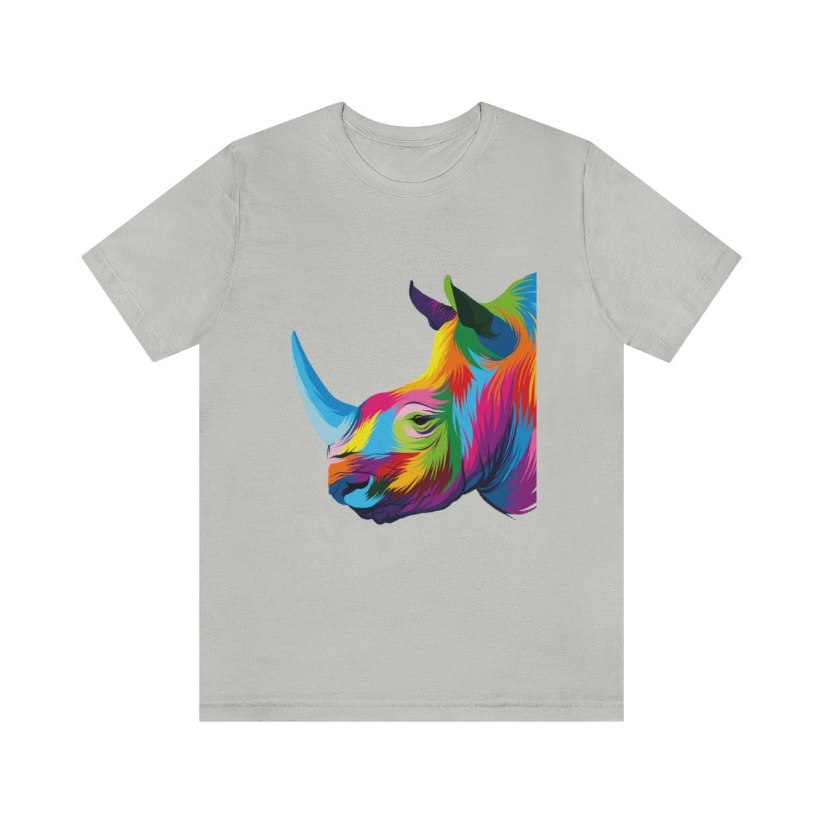 Unisex Jersey Short Sleeve Tee "Abstract colorful Rhino"