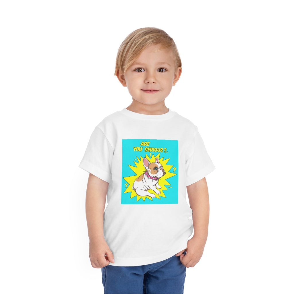 Kids Short Sleeve Tee "French bulldog are you serious?"