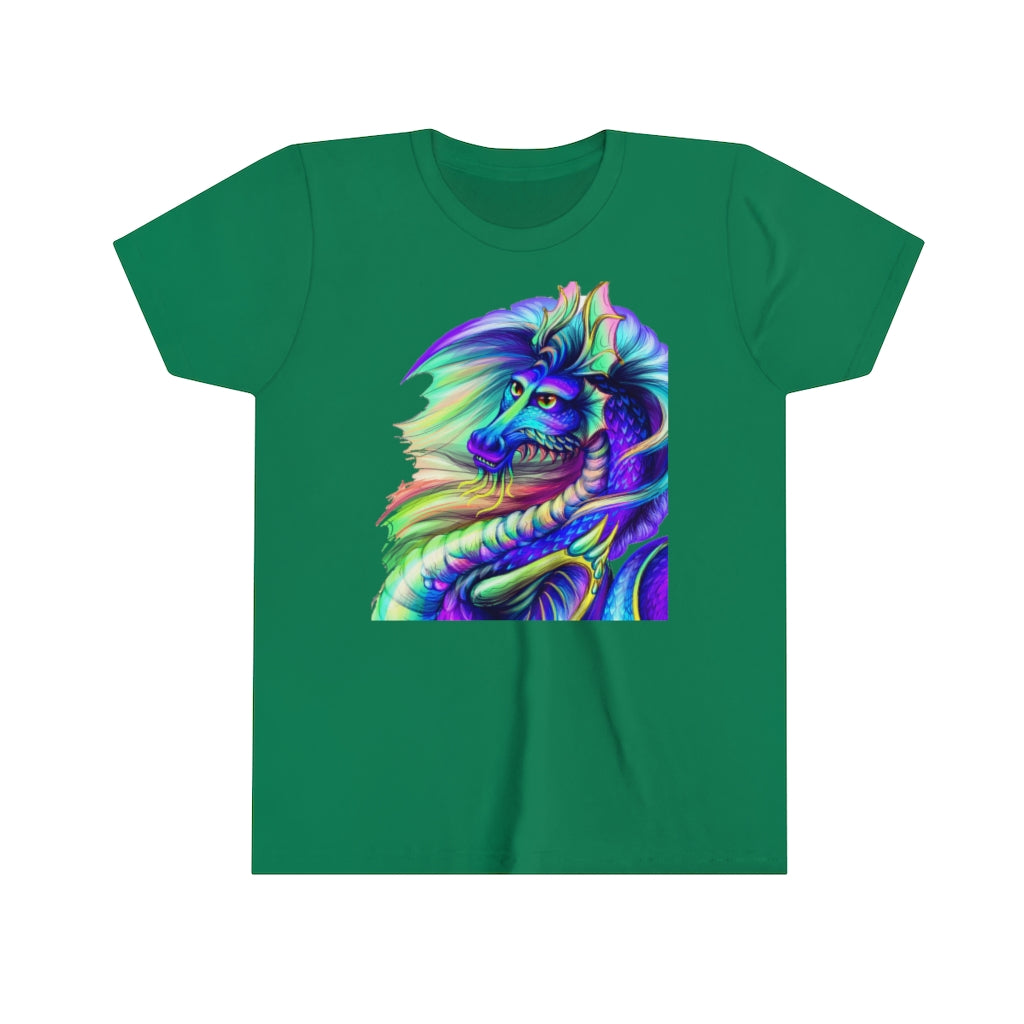 Youth Short Sleeve Tee "Multi-colored dragon"
