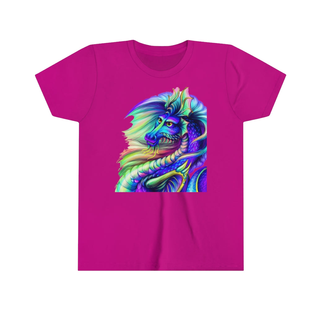 Youth Short Sleeve Tee "Multi-colored dragon"