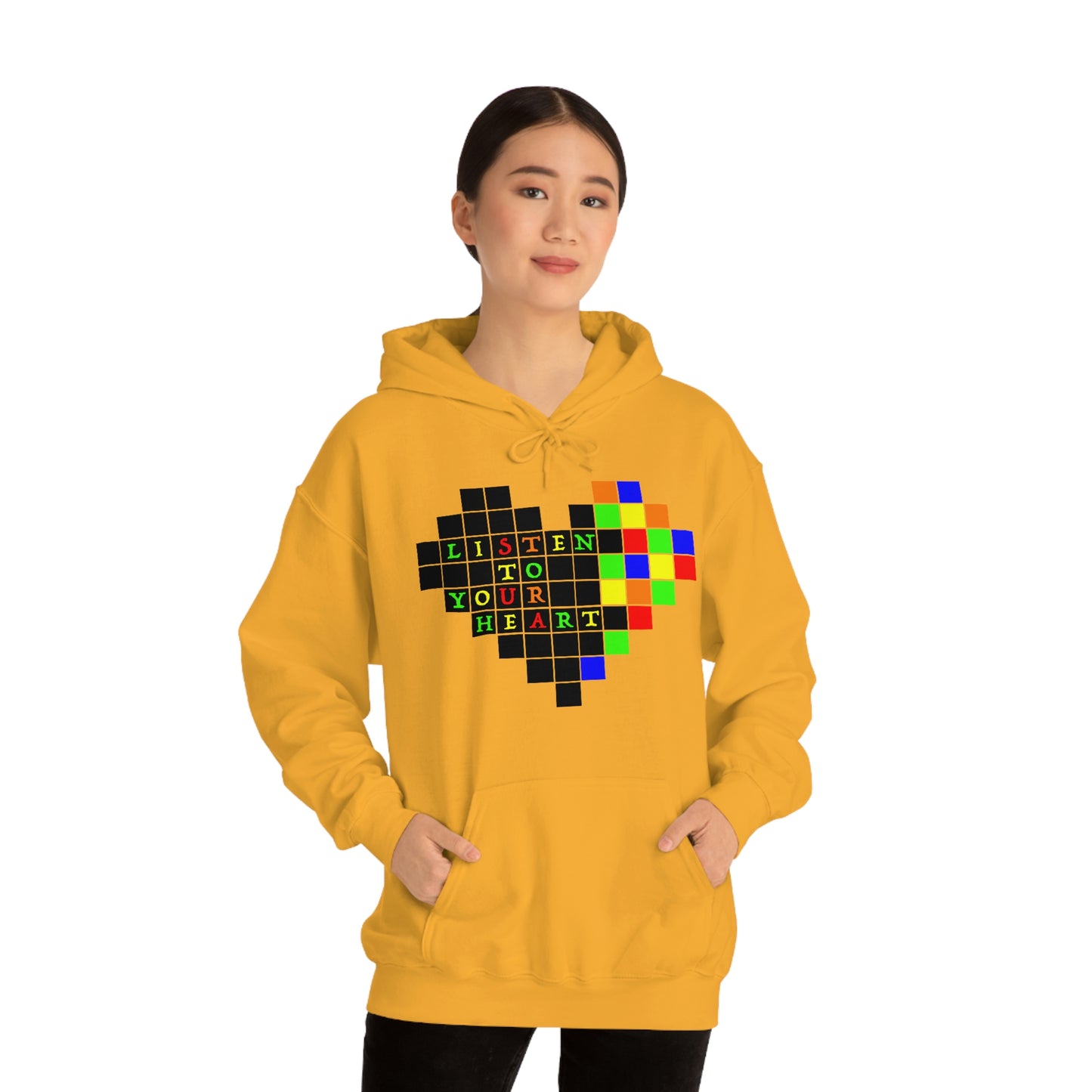 Unisex Heavy Blend™ Hooded Sweatshirt "Listen to your heart"