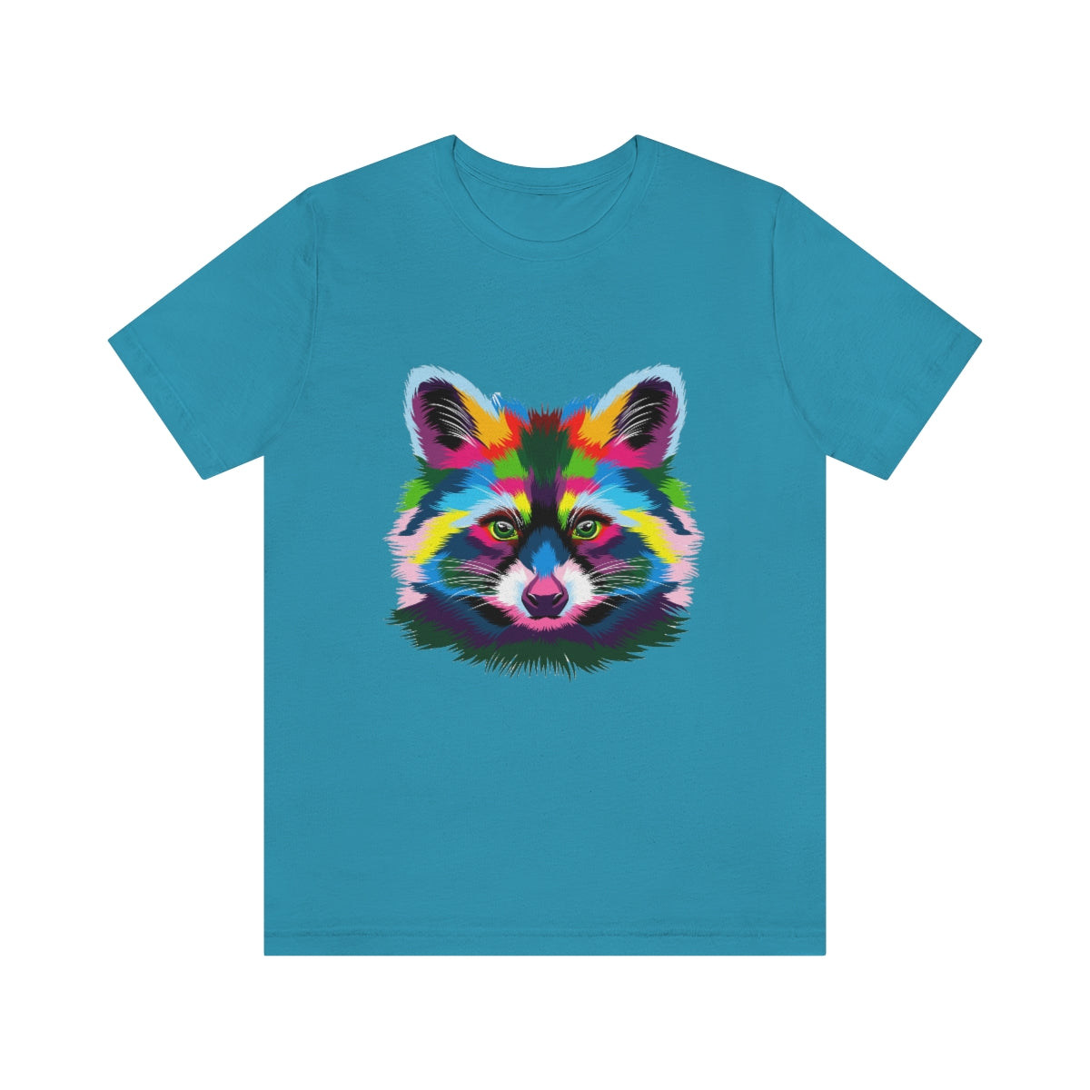 Unisex Jersey Short Sleeve Tee "Abstract colorful raccoon"