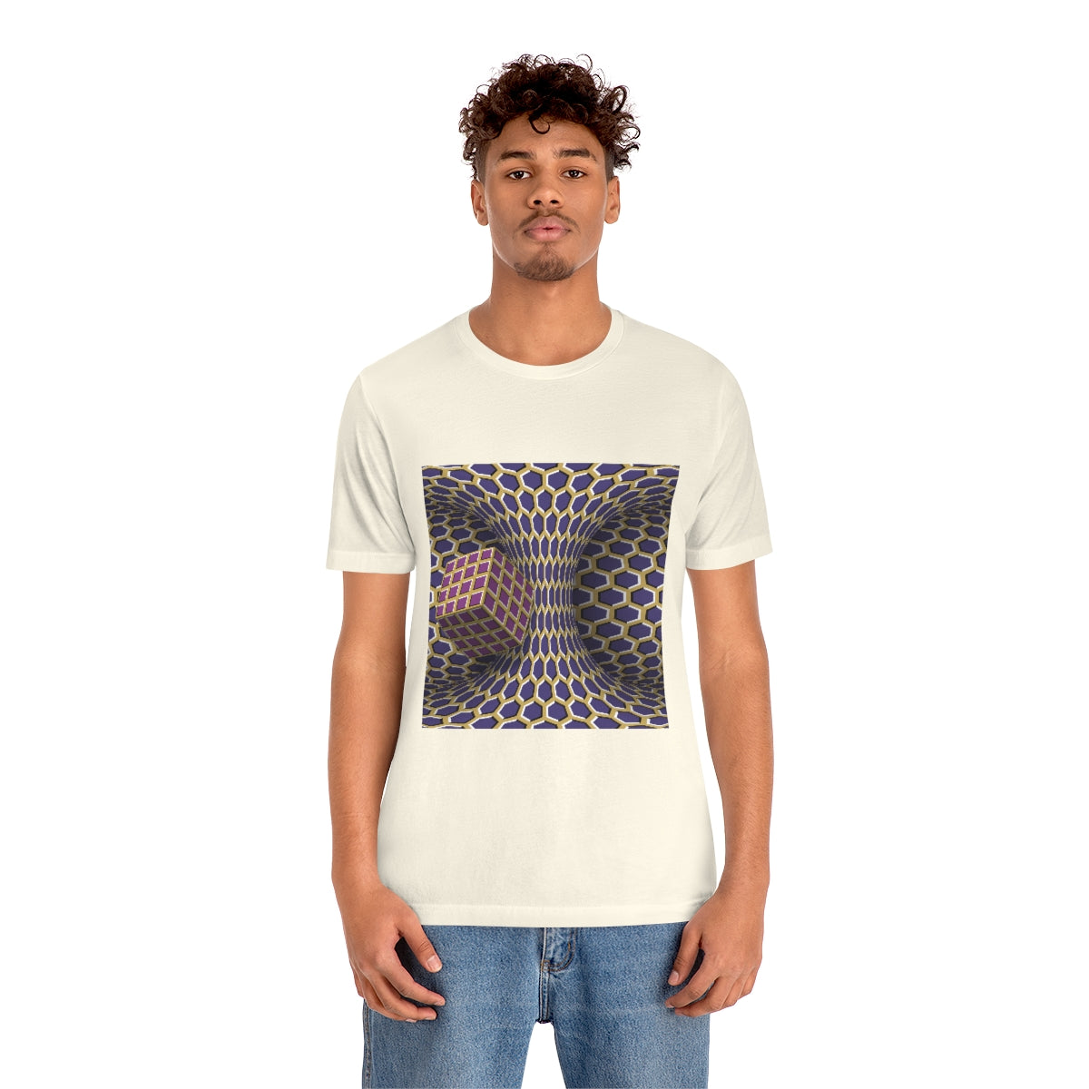 Unisex Jersey Short Sleeve Tee "Optical illusion Cube"