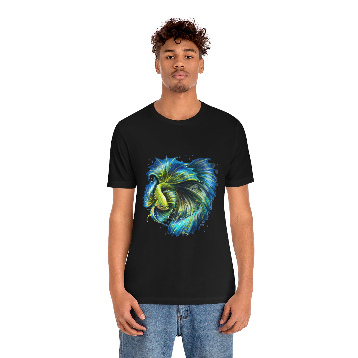 Unisex Jersey Short Sleeve Tee "Colorful tropical fish"
