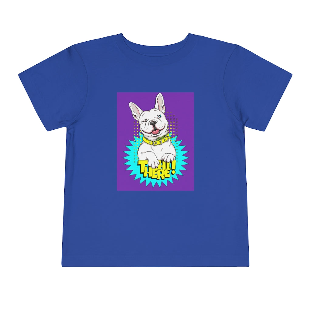 Kids Short Sleeve Tee "French bulldog Hi there!"