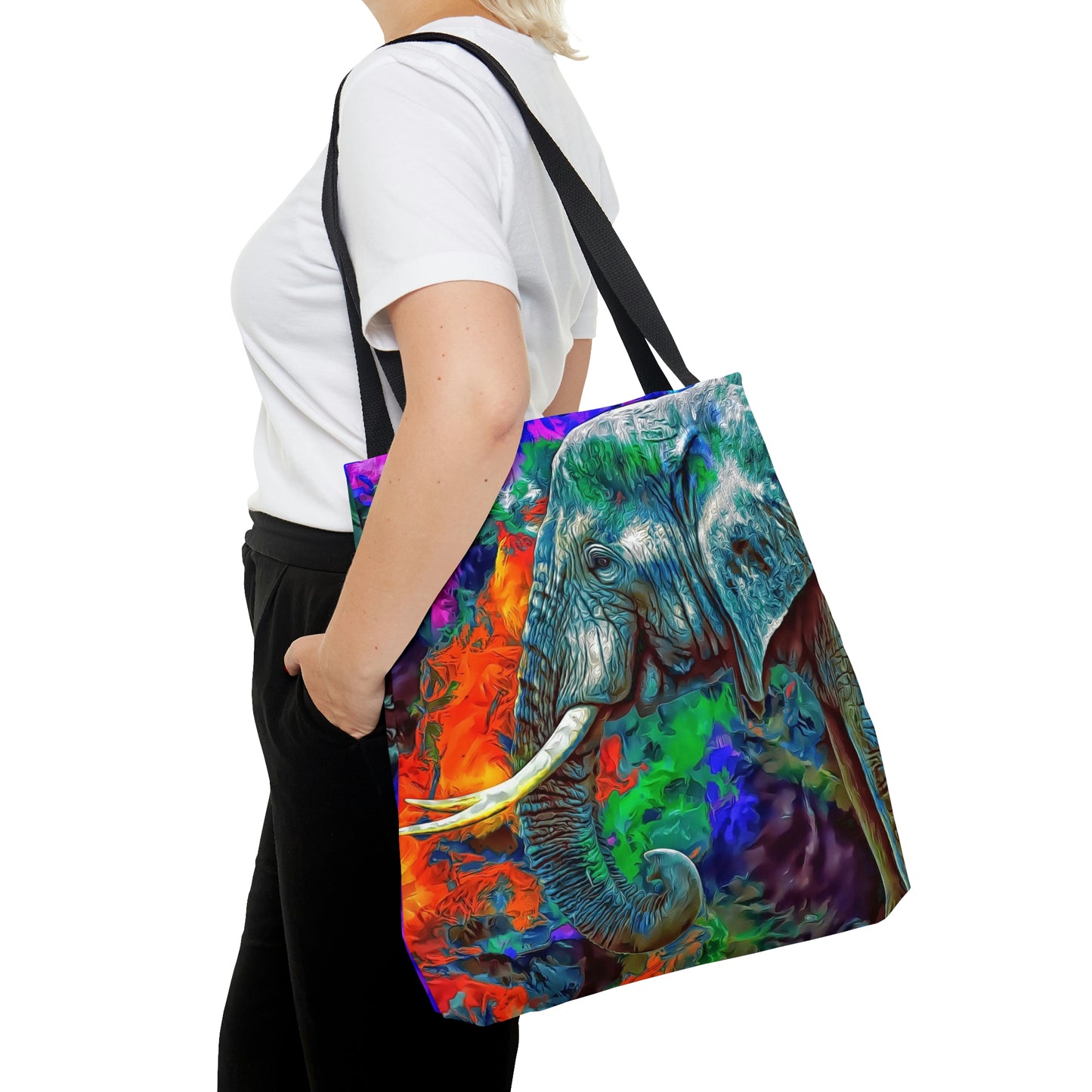 AOP Tote Bag "Elephant color art"