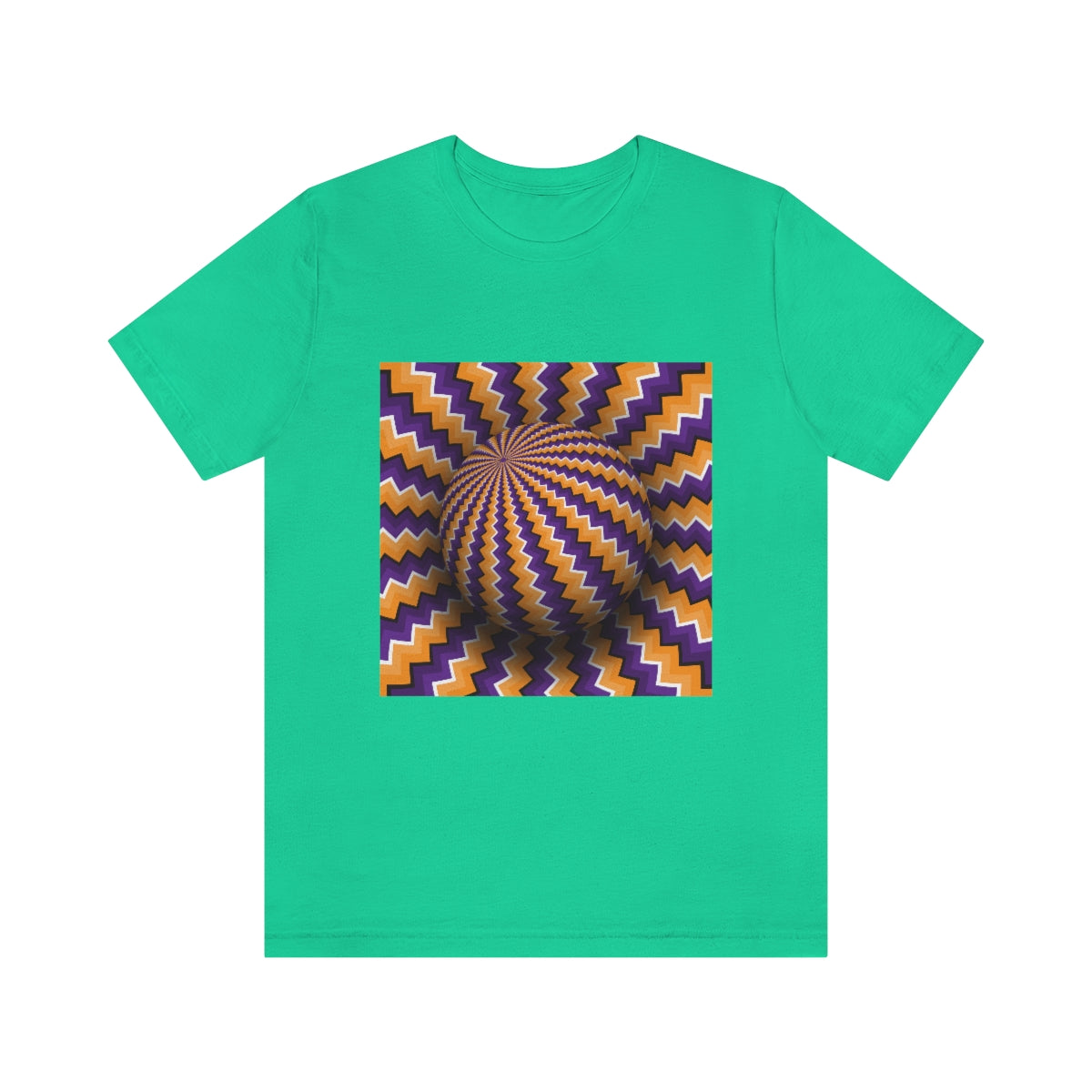 Unisex Jersey Short Sleeve Tee "Optical illusion Purple sphere"