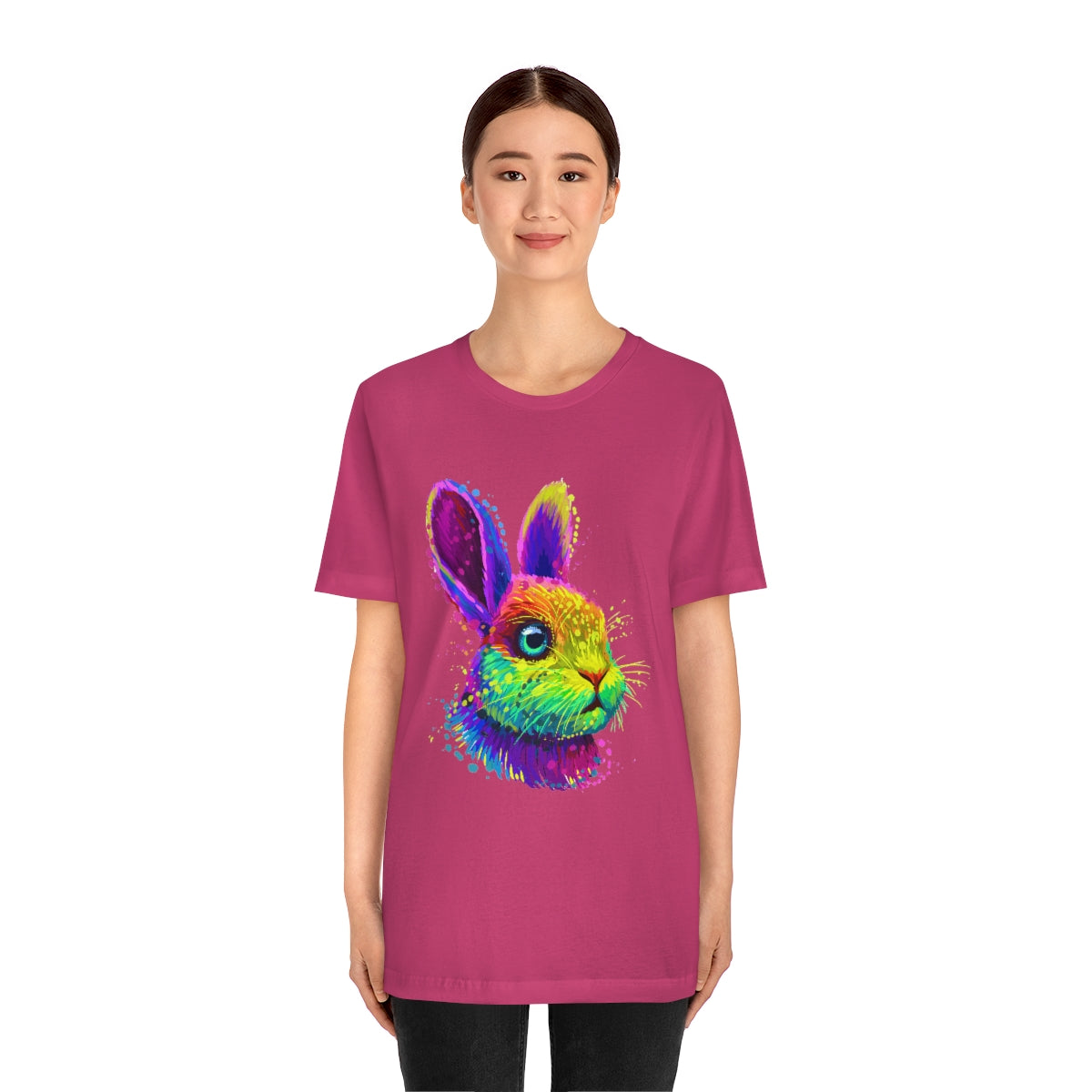 Unisex Jersey Short Sleeve Tee "Abstract colorful little rabbit"