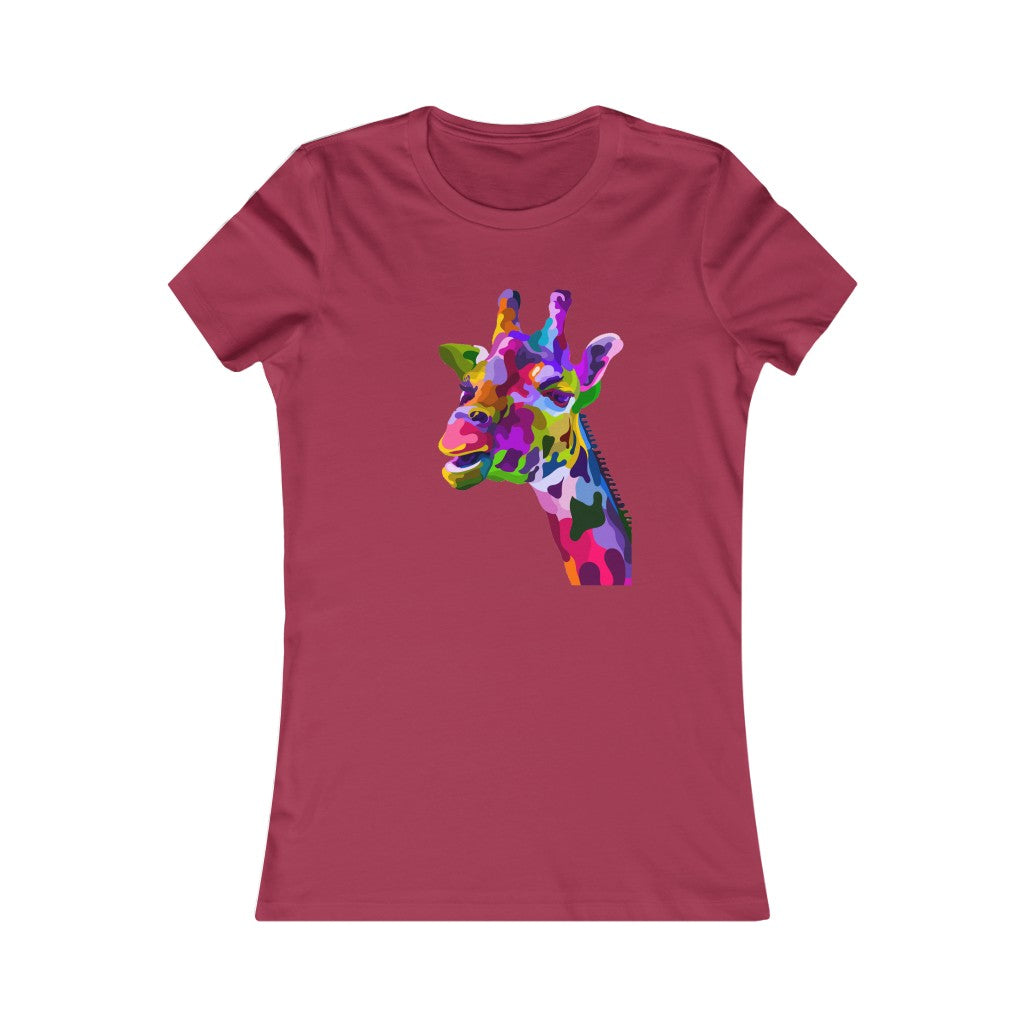 Women's Favorite Tee "Abstract colorful geraffe"