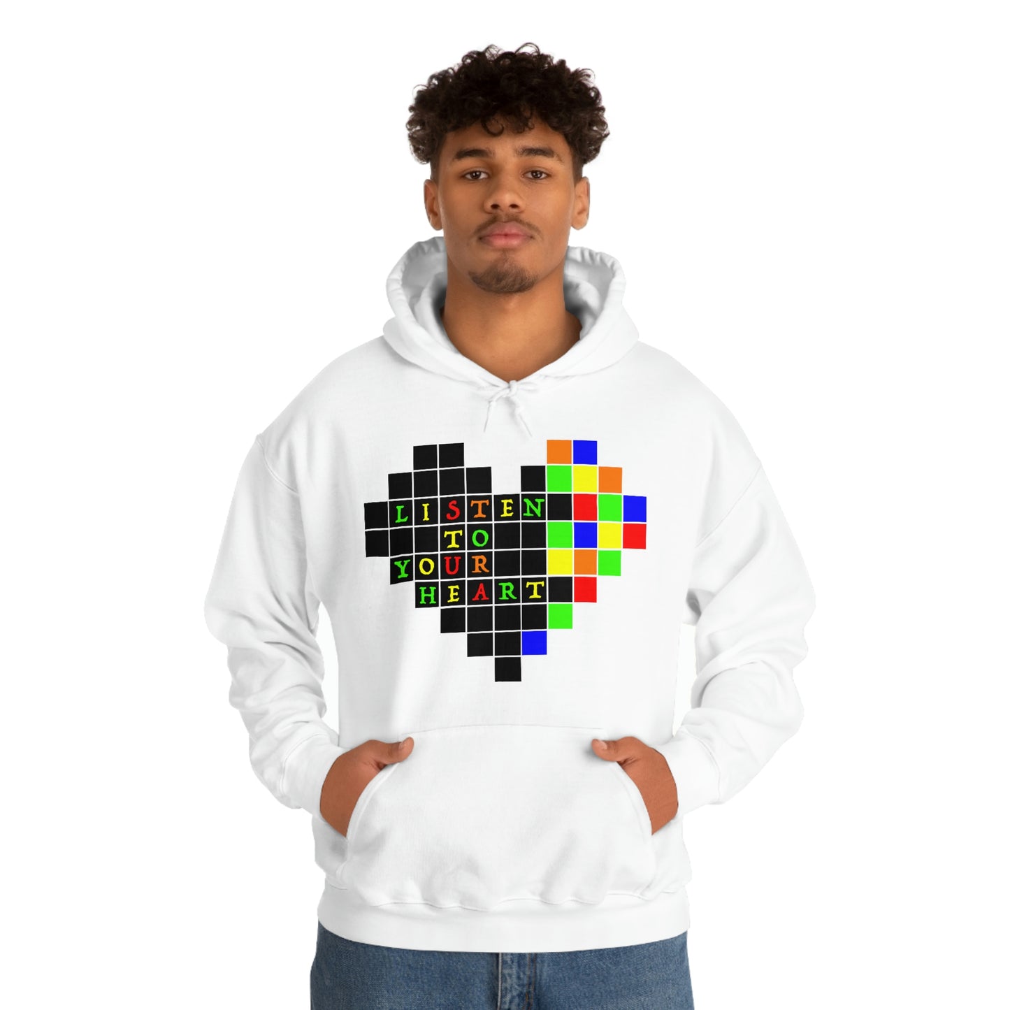 Unisex Heavy Blend™ Hooded Sweatshirt "Listen to your heart"