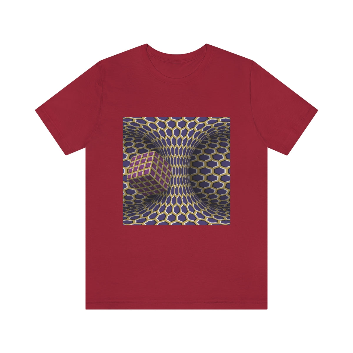 Unisex Jersey Short Sleeve Tee "Optical illusion Cube"