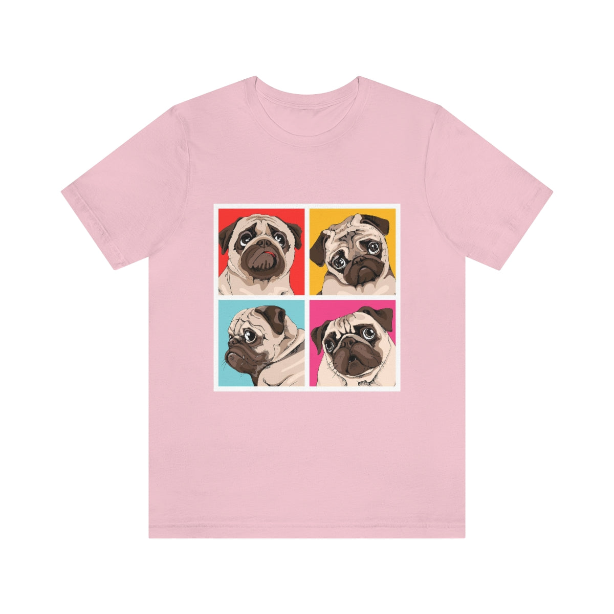 Unisex Jersey Short Sleeve Tee "Four Pugs"