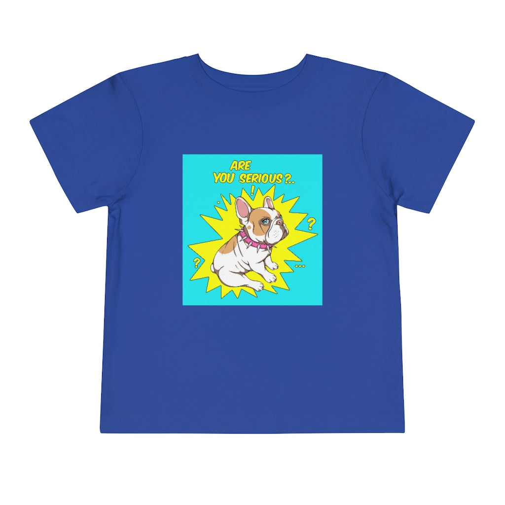 Kids Short Sleeve Tee "French bulldog are you serious?"