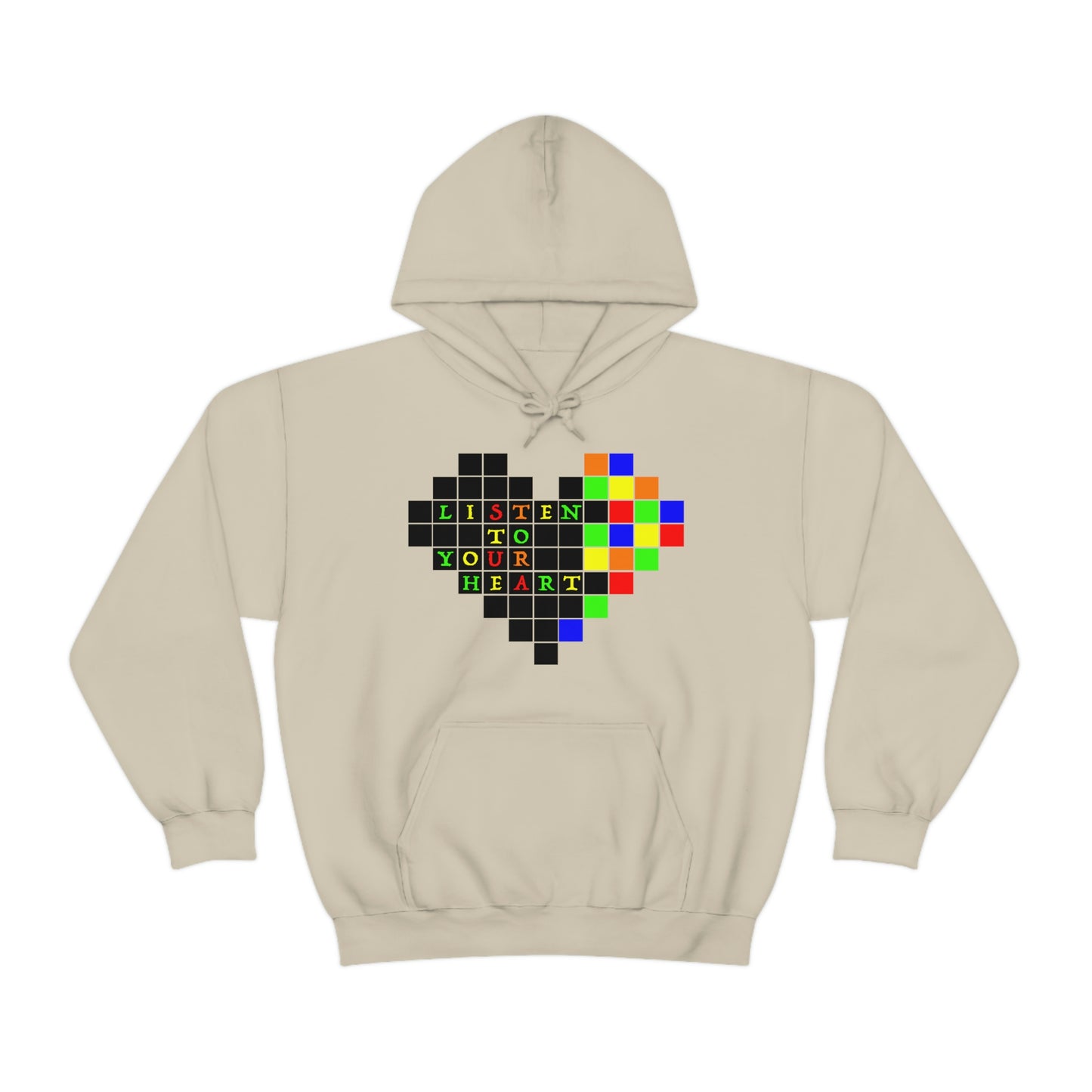 Unisex Heavy Blend™ Hooded Sweatshirt "Listen to your heart"
