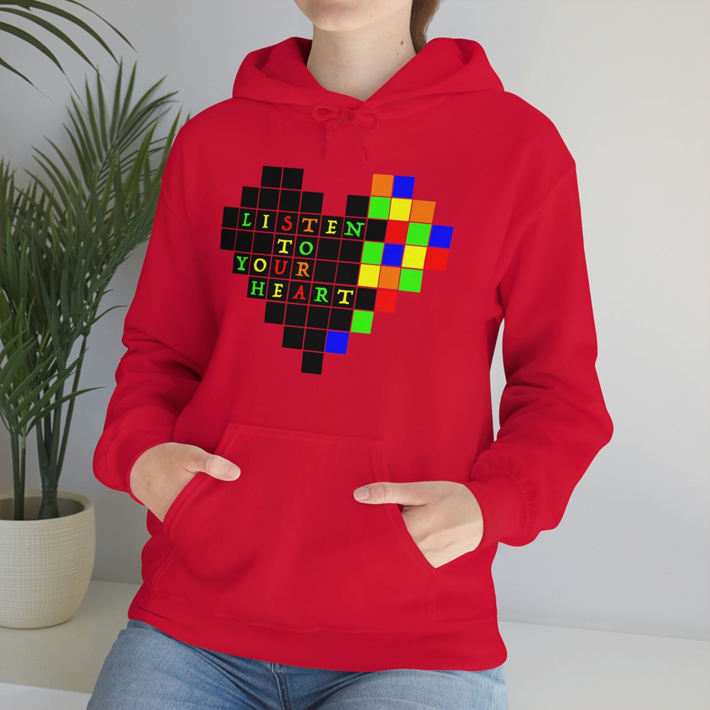 Unisex Heavy Blend™ Hooded Sweatshirt "Listen to your heart"