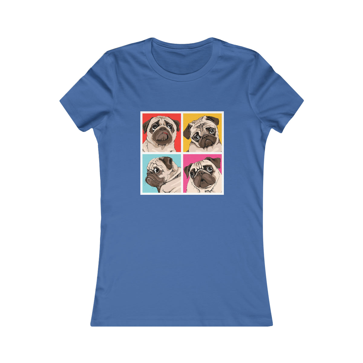 Women's Favorite Tee "Four Pugs"