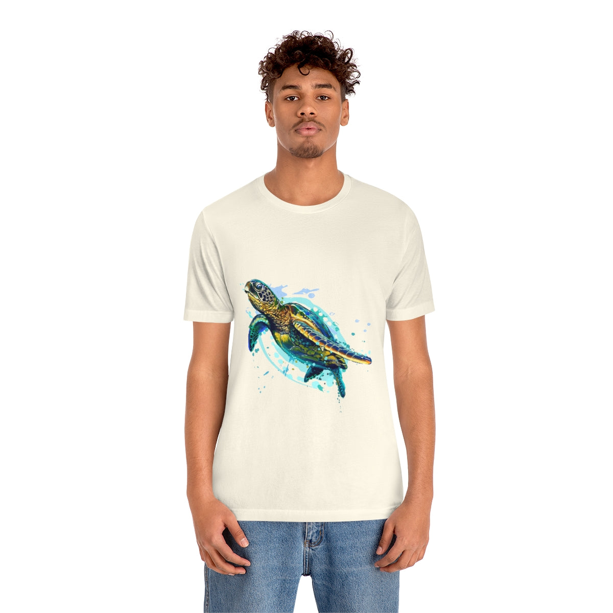 Unisex Jersey Short Sleeve Tee "Sea colorful turtle"