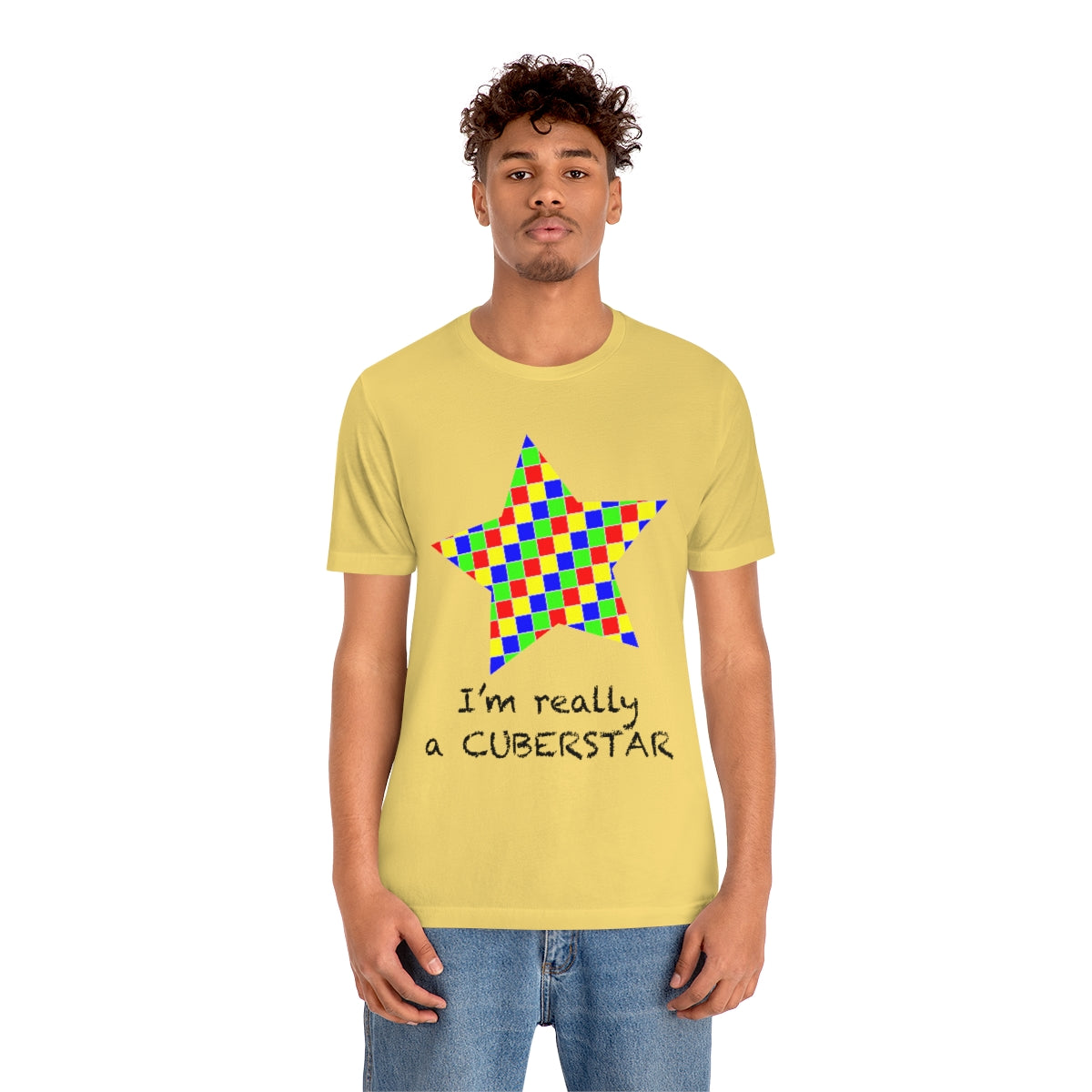 Unisex Jersey Short Sleeve Tee "I'm really a cuberstar"
