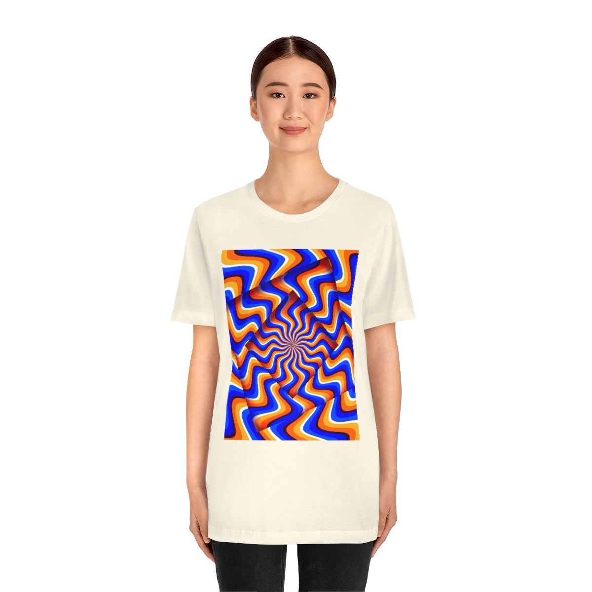 Unisex Jersey Short Sleeve Tee "Optical illusion Abstract turned frames"
