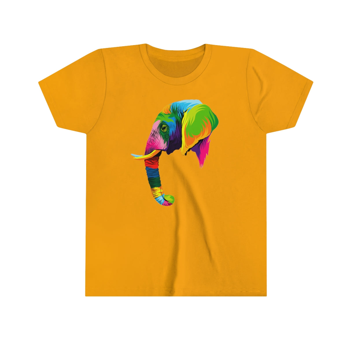 Youth Short Sleeve Tee "Abstract colorful elephant"