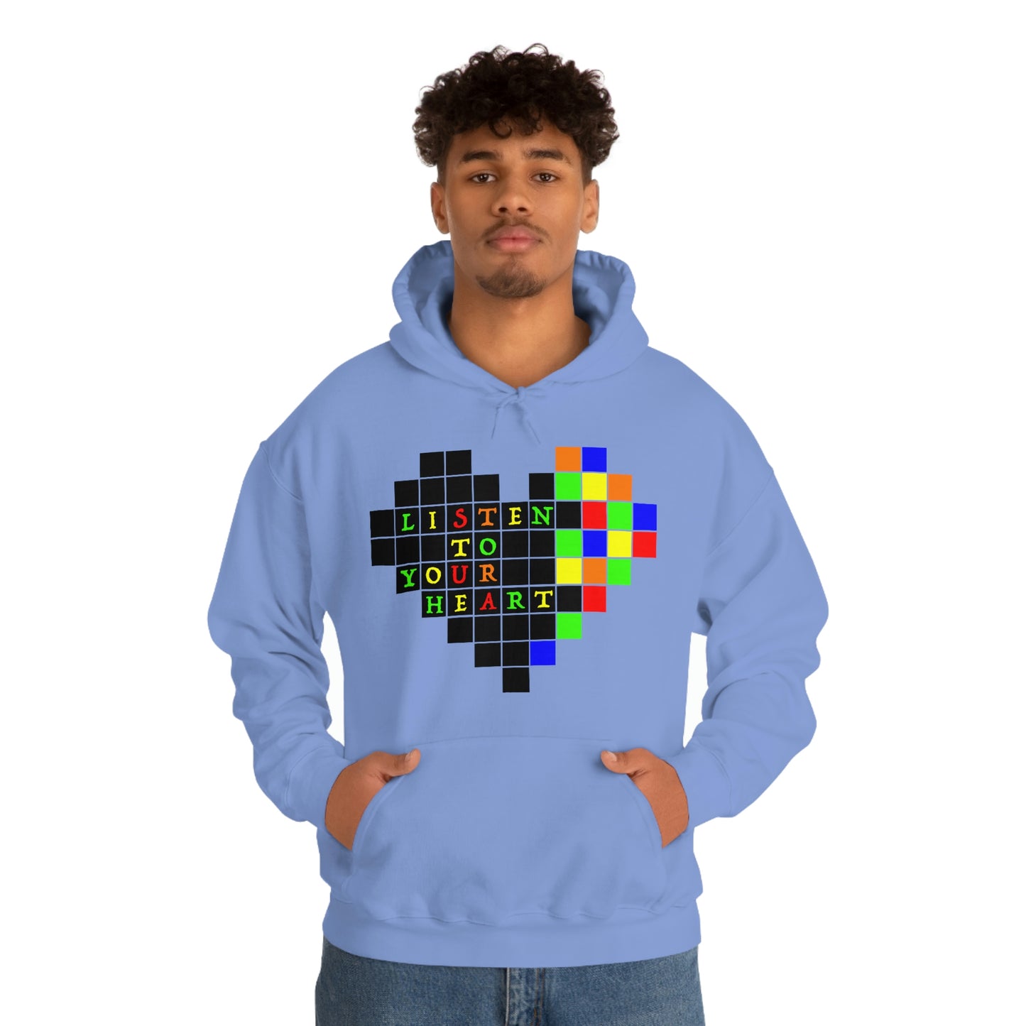 Unisex Heavy Blend™ Hooded Sweatshirt "Listen to your heart"