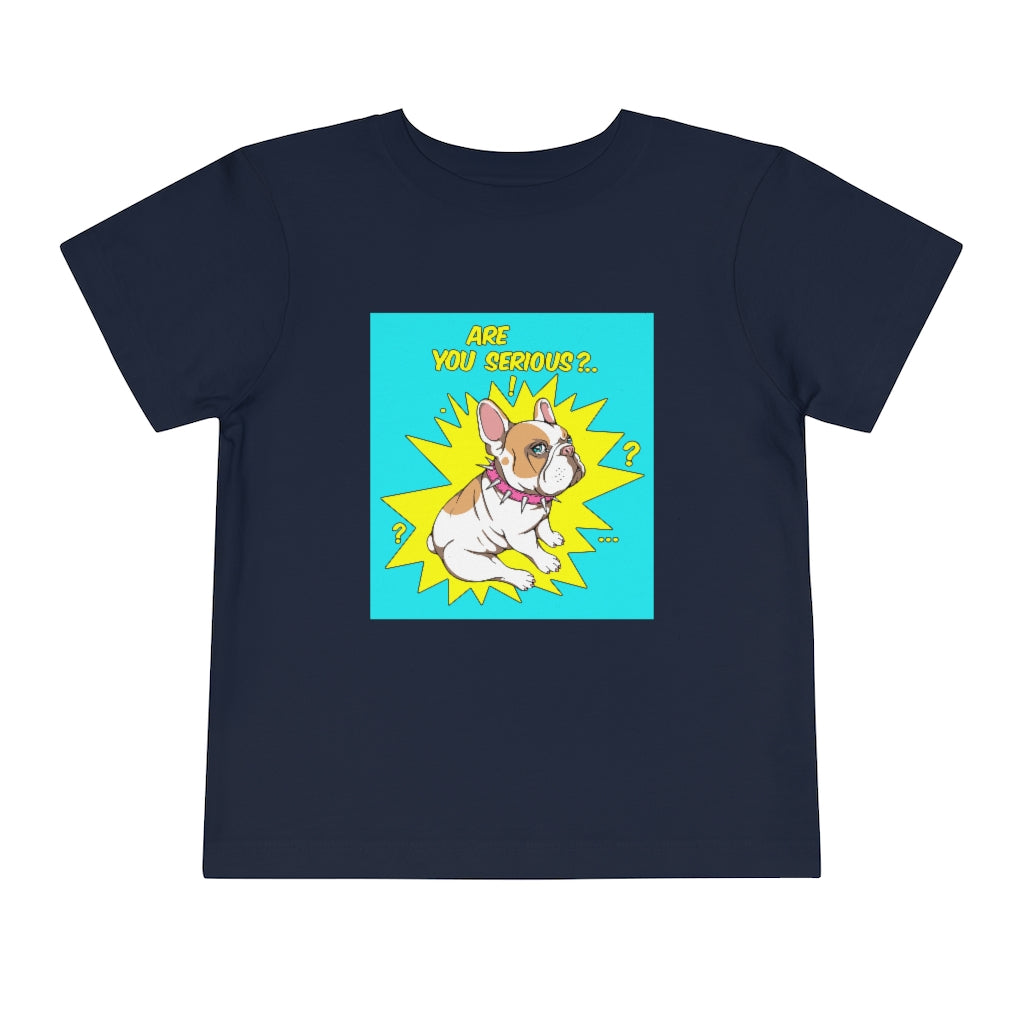 Kids Short Sleeve Tee "French bulldog are you serious?"