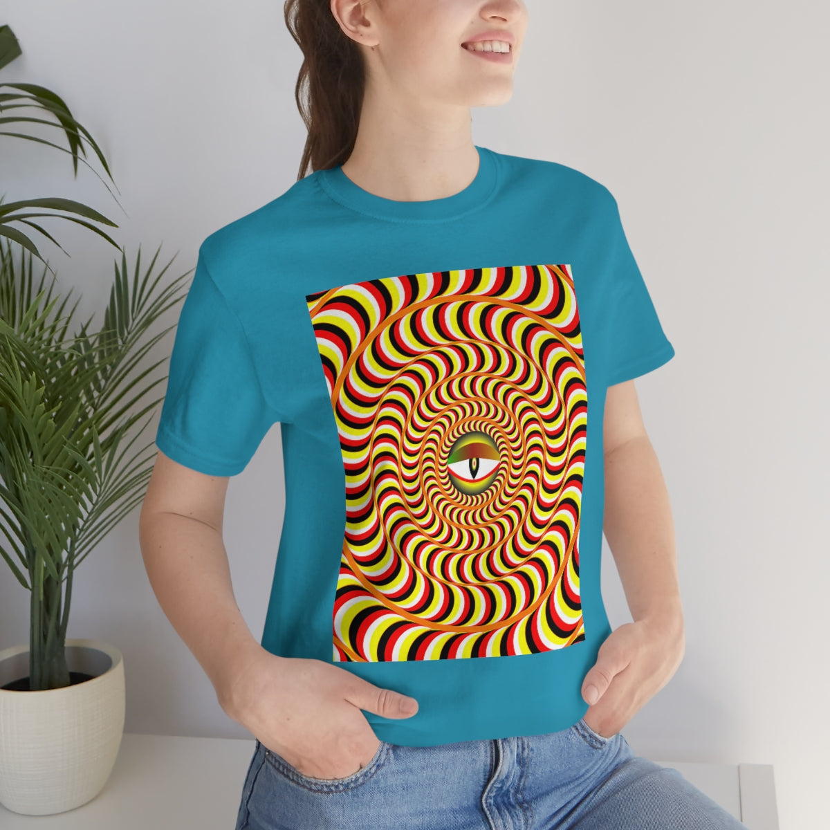 Unisex Jersey Short Sleeve Tee "Optical illusion Snake Eye"