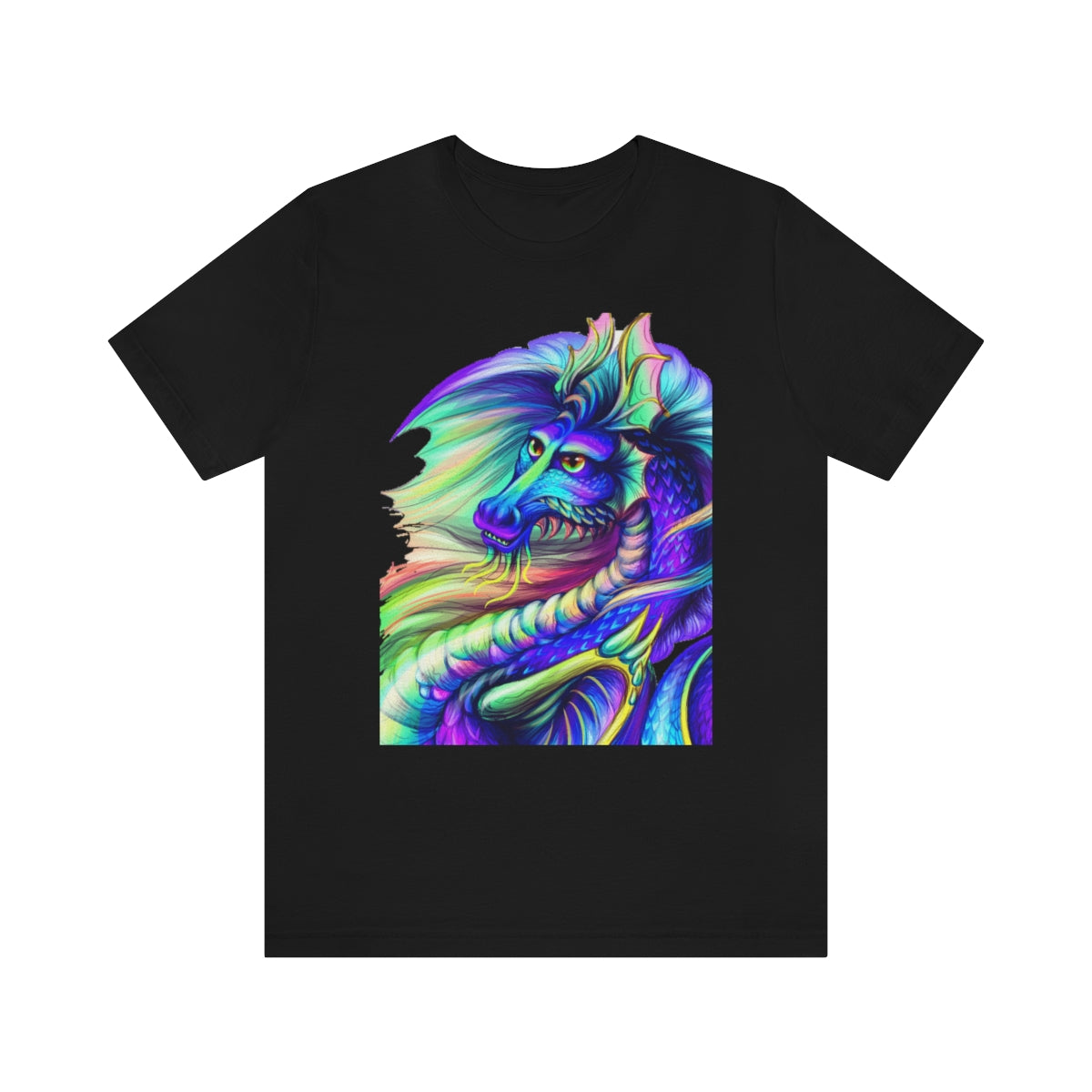 Unisex Jersey Short Sleeve Tee "Multi-colored dragon"