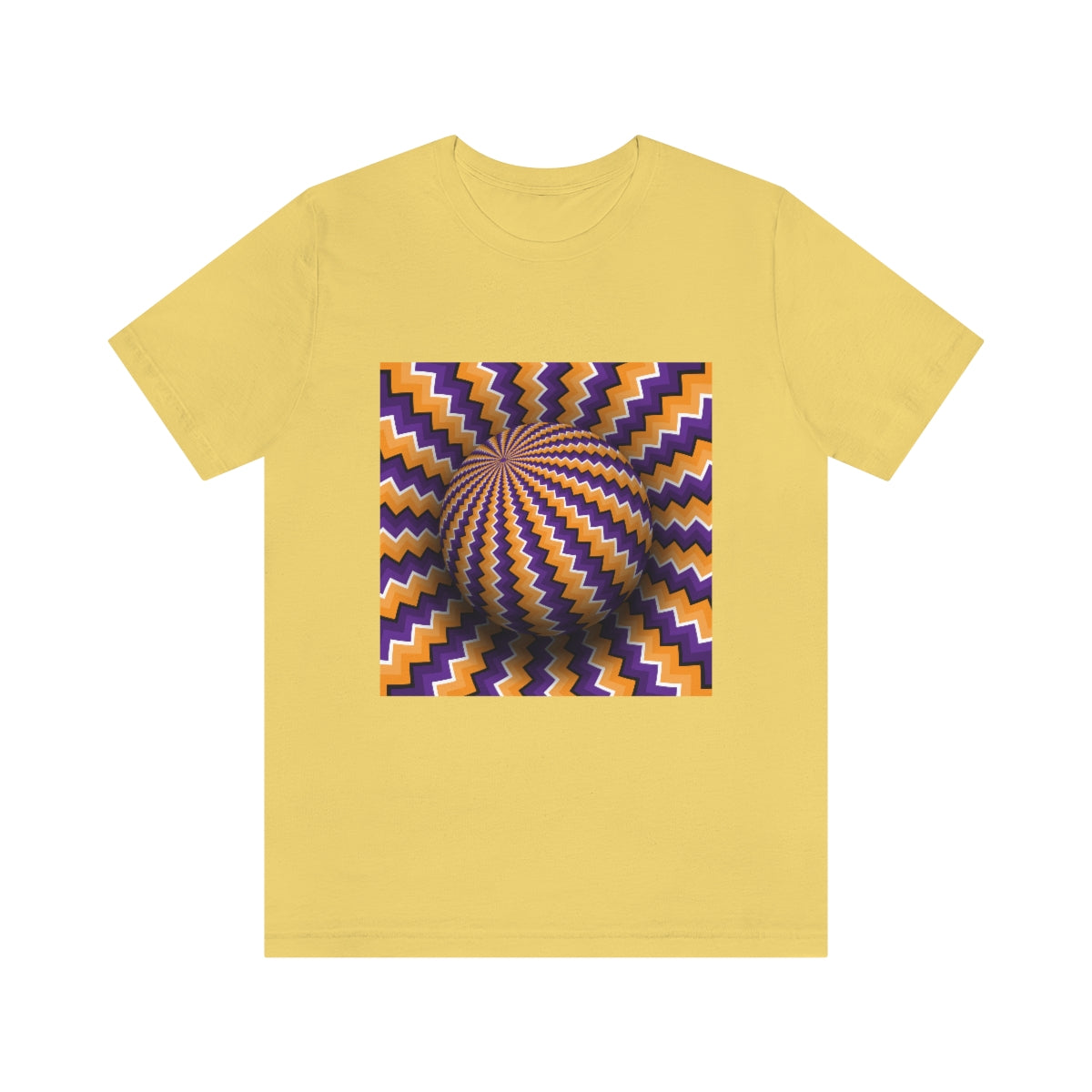Unisex Jersey Short Sleeve Tee "Optical illusion Purple sphere"