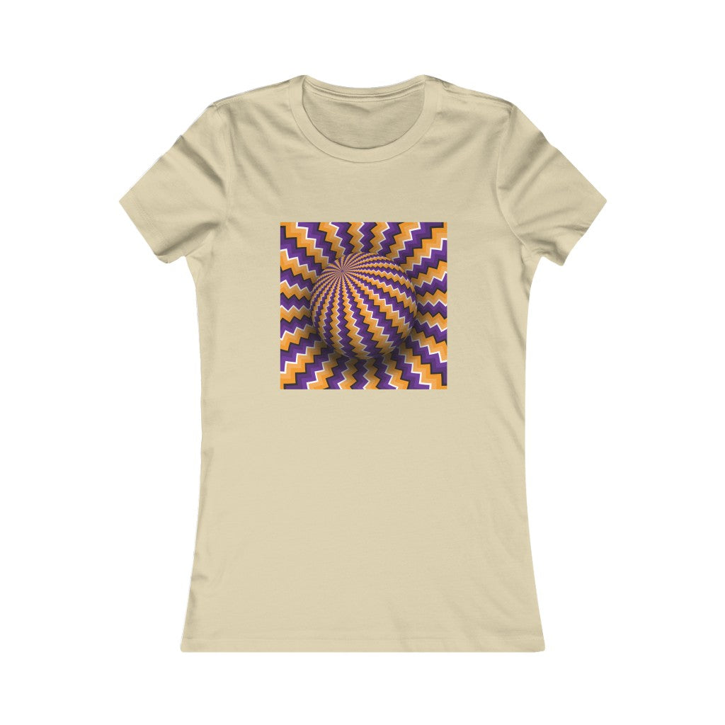 Women's Favorite Tee "Optical illusion Purple sphere"